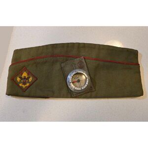 Vintage 1940s–50s Boy Scouts of America Cub Scout Cap & Silva System Compass BSA